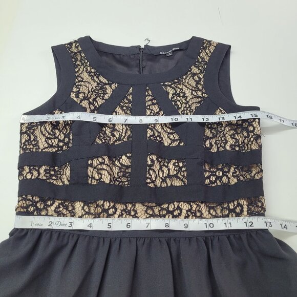 Gianni Bini Dress Womens Size 2 Black Lace Overlay Sleeveless Cocktail Party - Picture 13 of 15